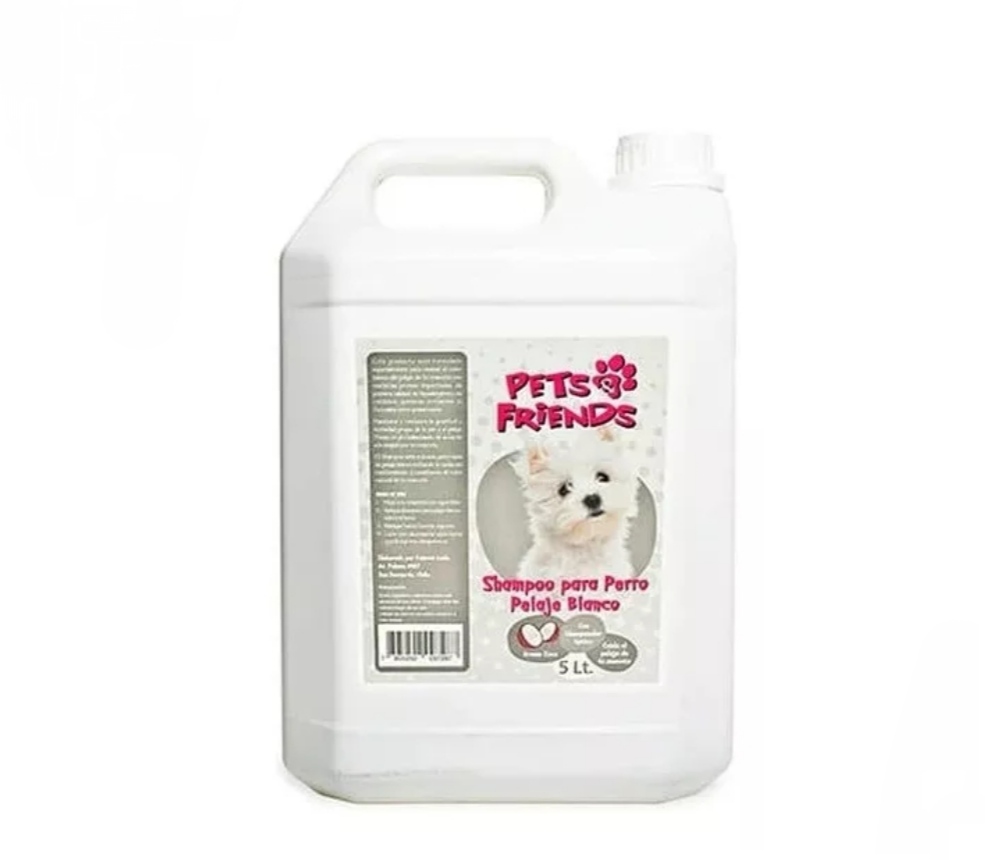 Pets Friends Shampoo para Perro Pelaje Blanco 5LTS Dr Mascota