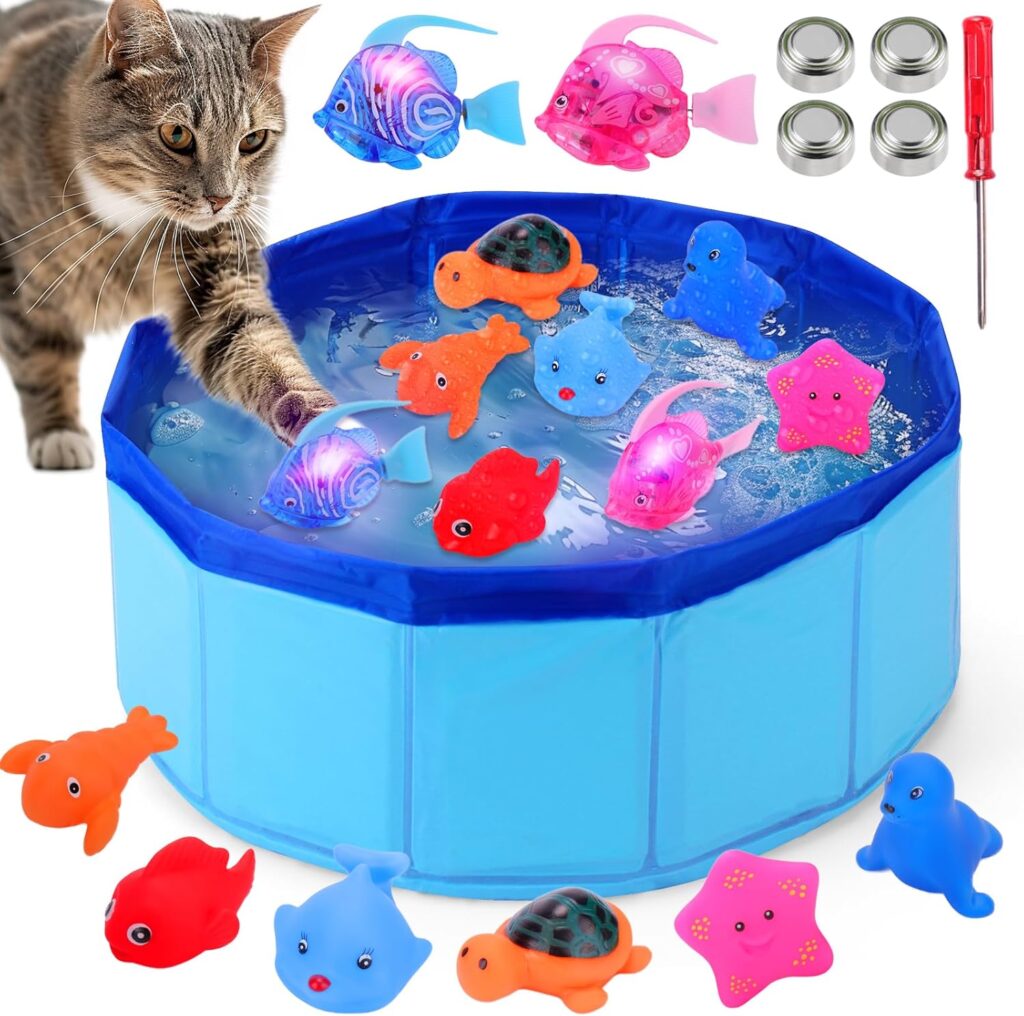 Juego Gatos Pez Para Gatos Juegos Gatos Juguete De Piscina Para