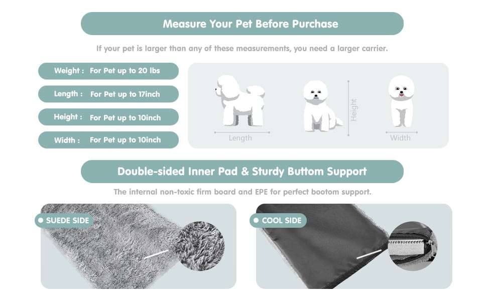 Bolso transportador de mascotas para viajes con diseño vertical base rigida y malla transpirable