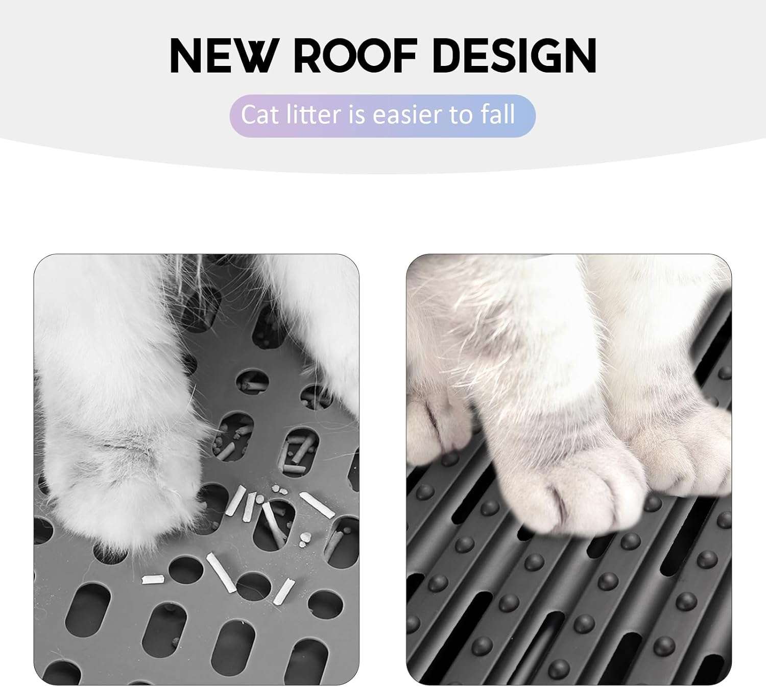 caja de arena cerrada y plegable para gatos con cajón extraíble, salida superior y pala con soporte
