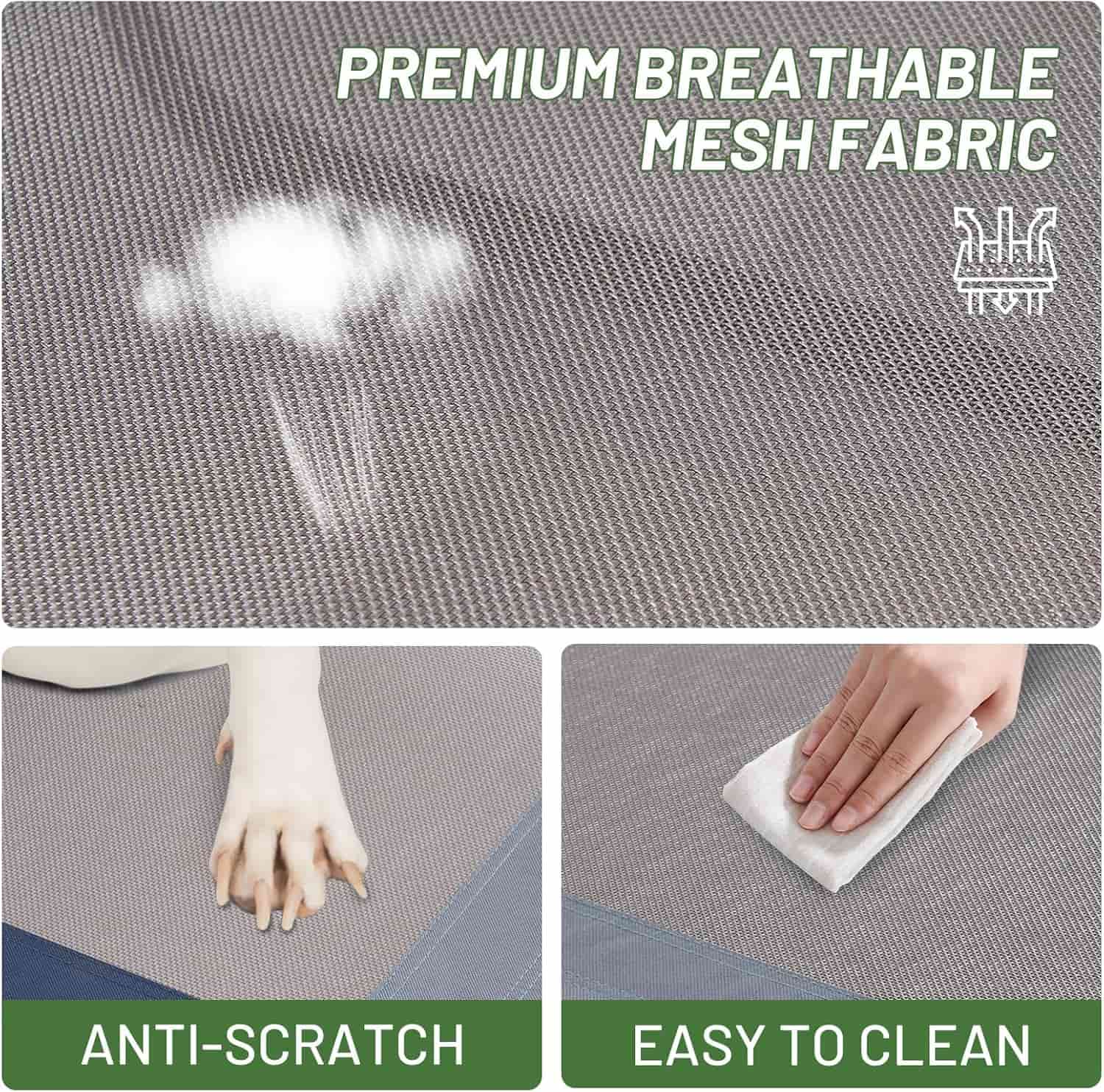 Cama Refrescante Elevada con Techo para Perros 96x66x18 Cm - Imagen 2