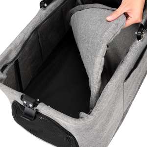 Coche para mascotas desmontable tres en uno con ruedas y malla transpirable