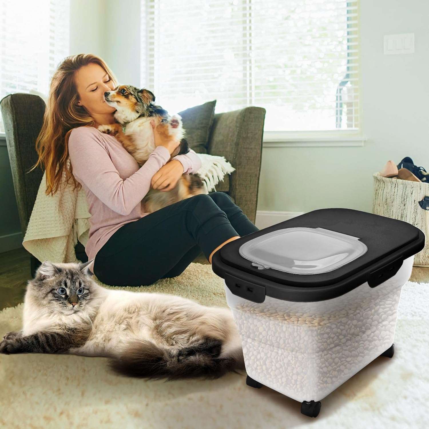 Contenedor de Comida Plegable con Ruedas Giratorias 9 Kg - Imagen 7