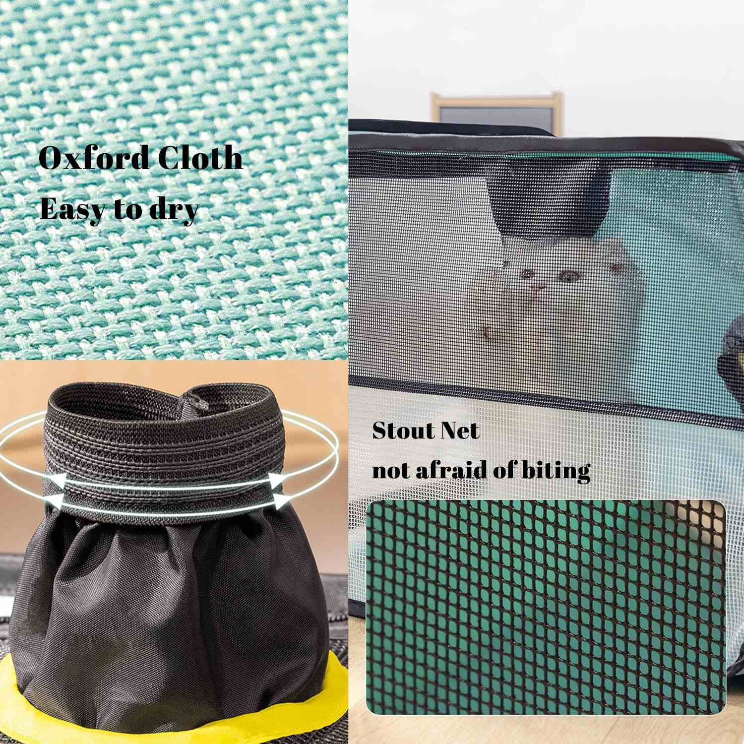 corral de secado plegable para mascotas de 52 centimetros con entrada para secador de pelo ideal para chile