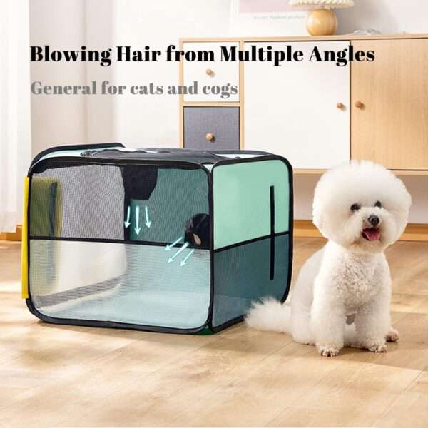 corral de secado plegable para mascotas de 52 centimetros con entrada para secador de pelo ideal para chile