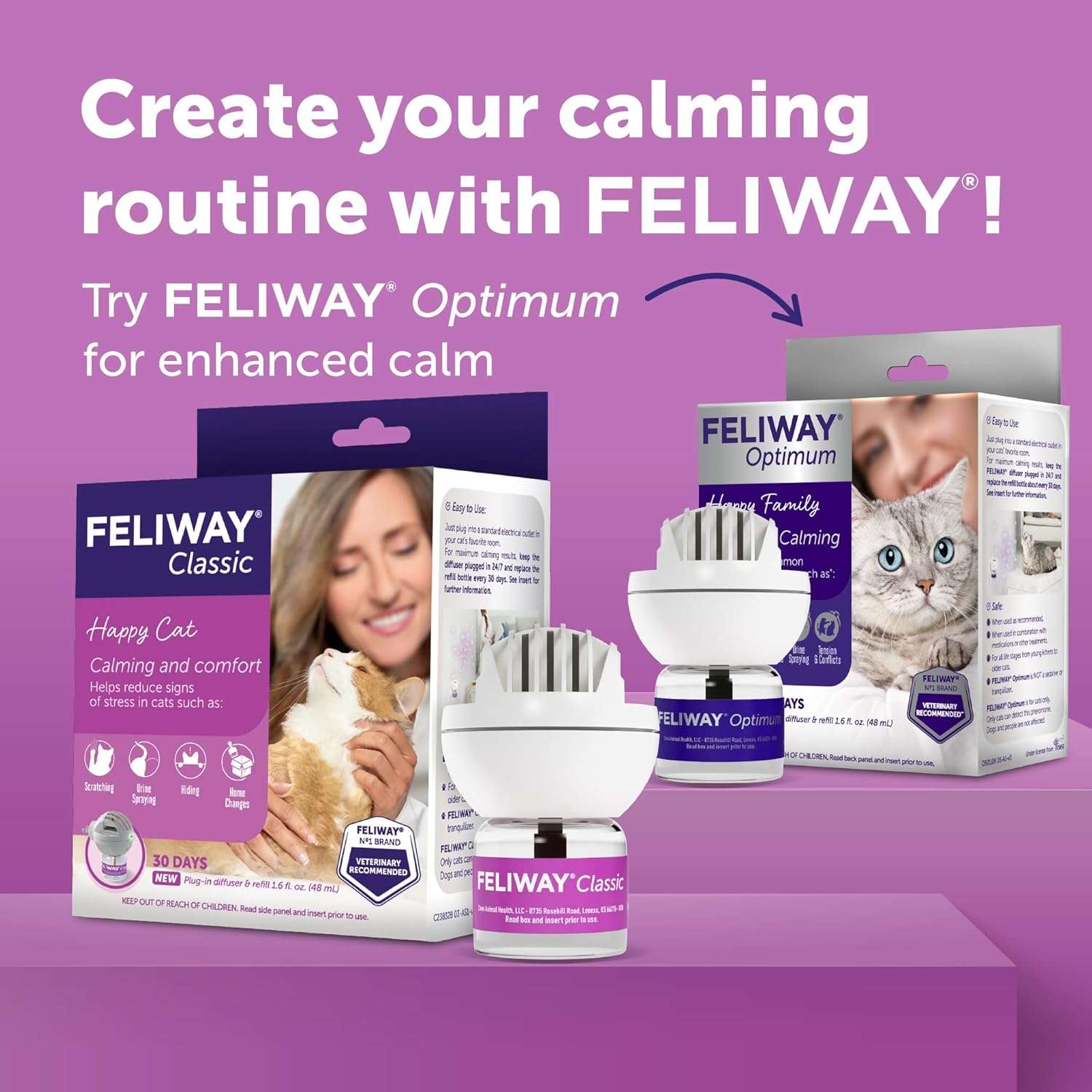 paquete de seis repuestos feliway classic de feromonas calmantes para gatos con cobertura de 65 metros cuadrados ideal para chile