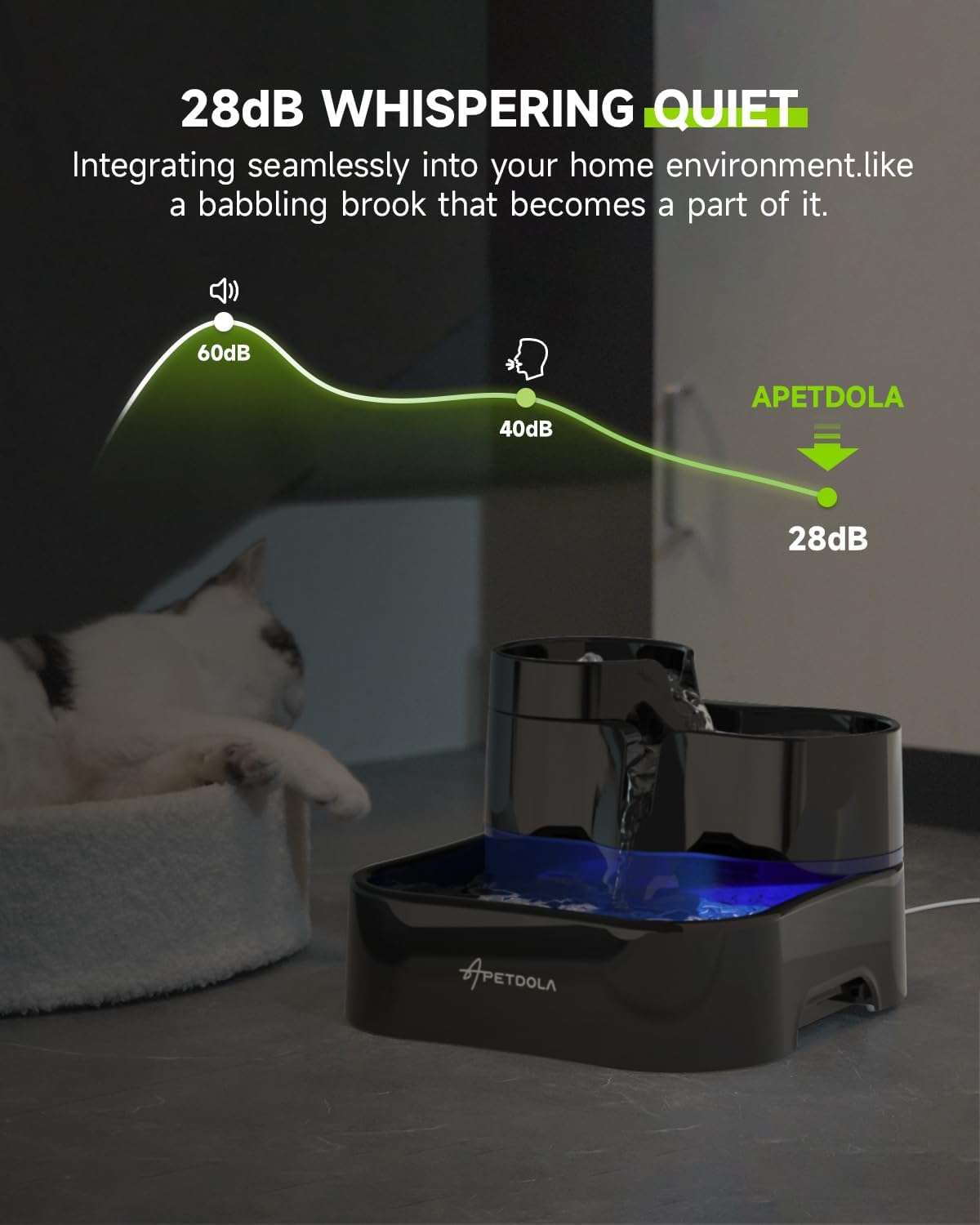 Fuente Electrica Cascada para Mascotas de 3 L - Imagen 7