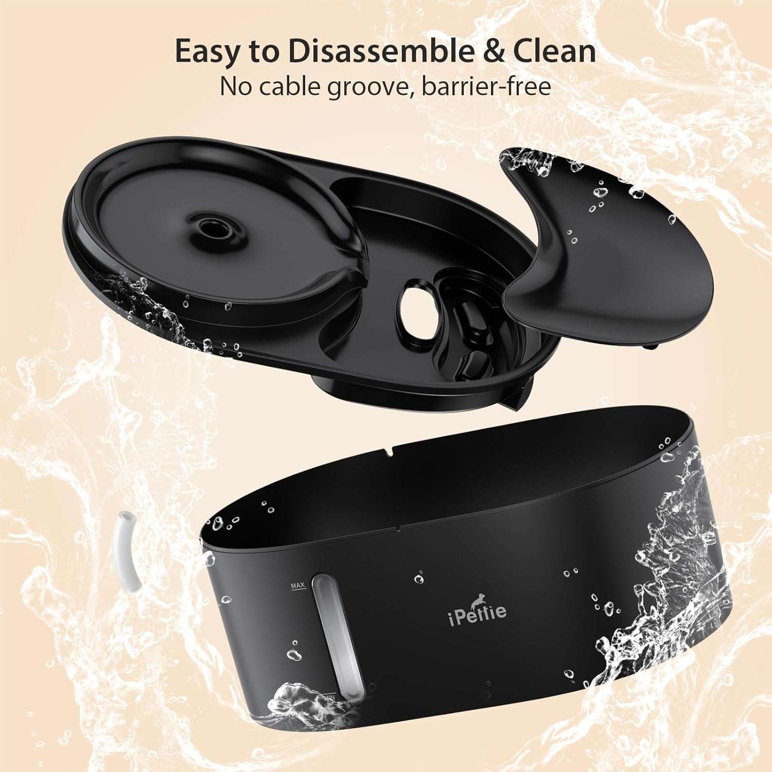 Fuente de Agua Cascada Electrica con Luz para Mascotas de 6 L - Imagen 6