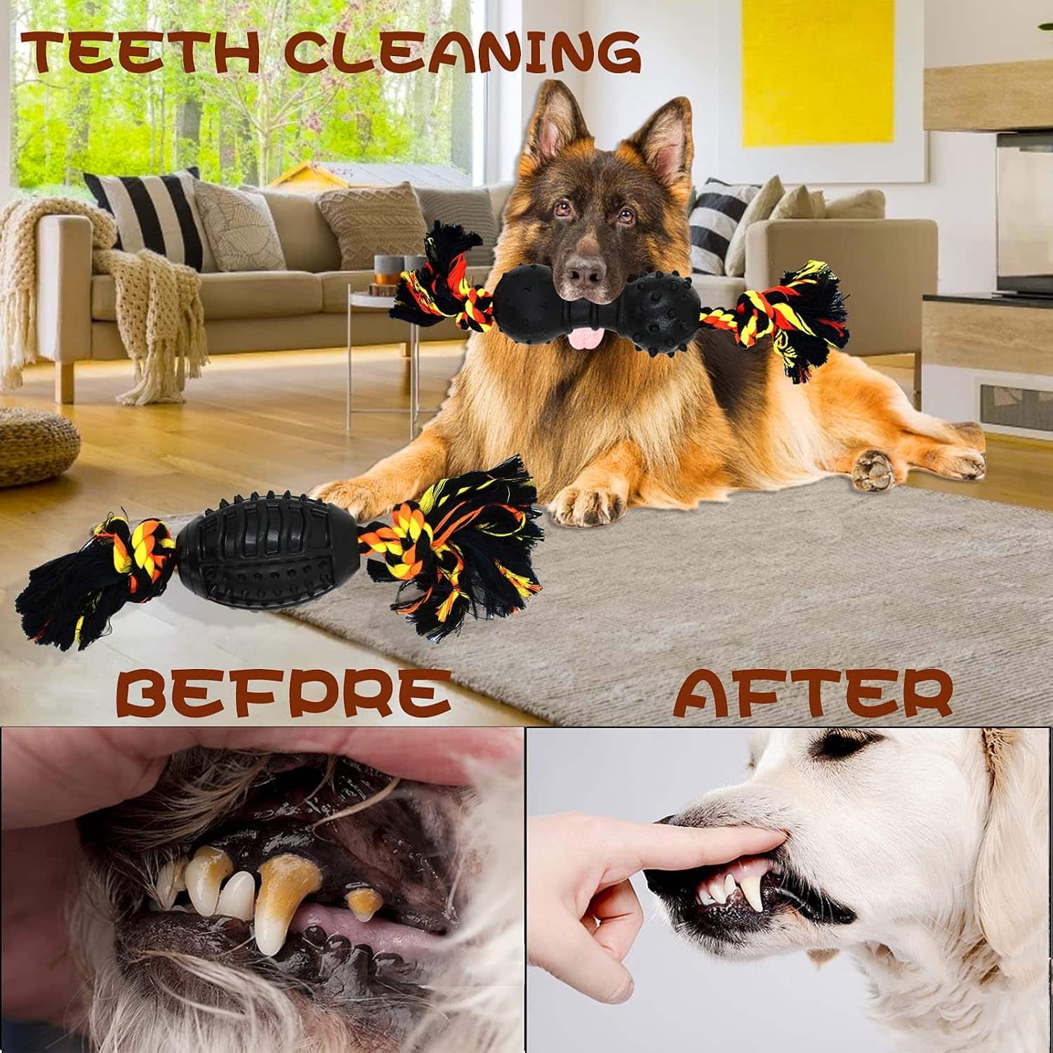 Juguetes Duraderos para Perros 6 Piezas - Imagen 5