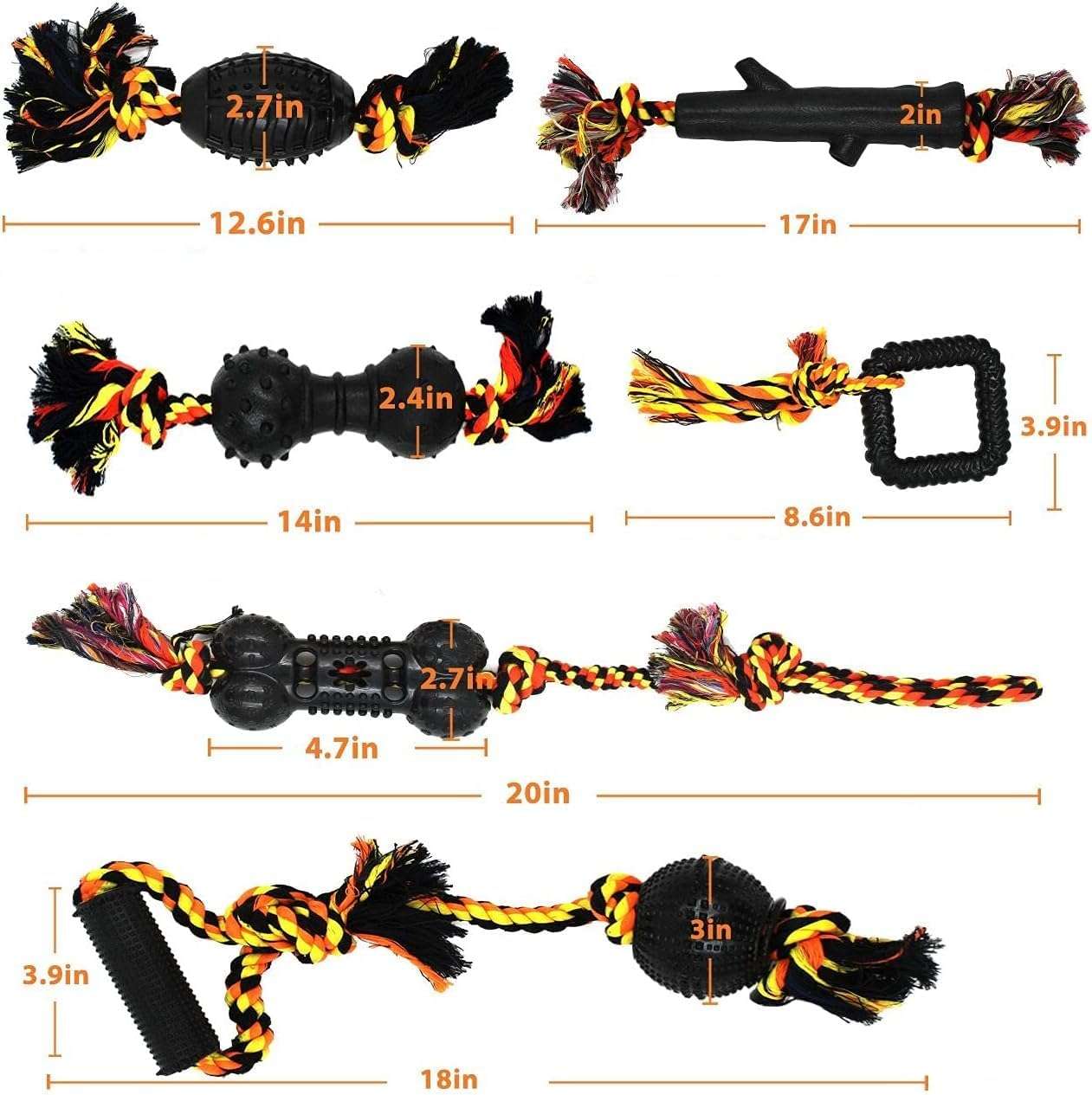 Juguetes Duraderos para Perros 6 Piezas - Imagen 3