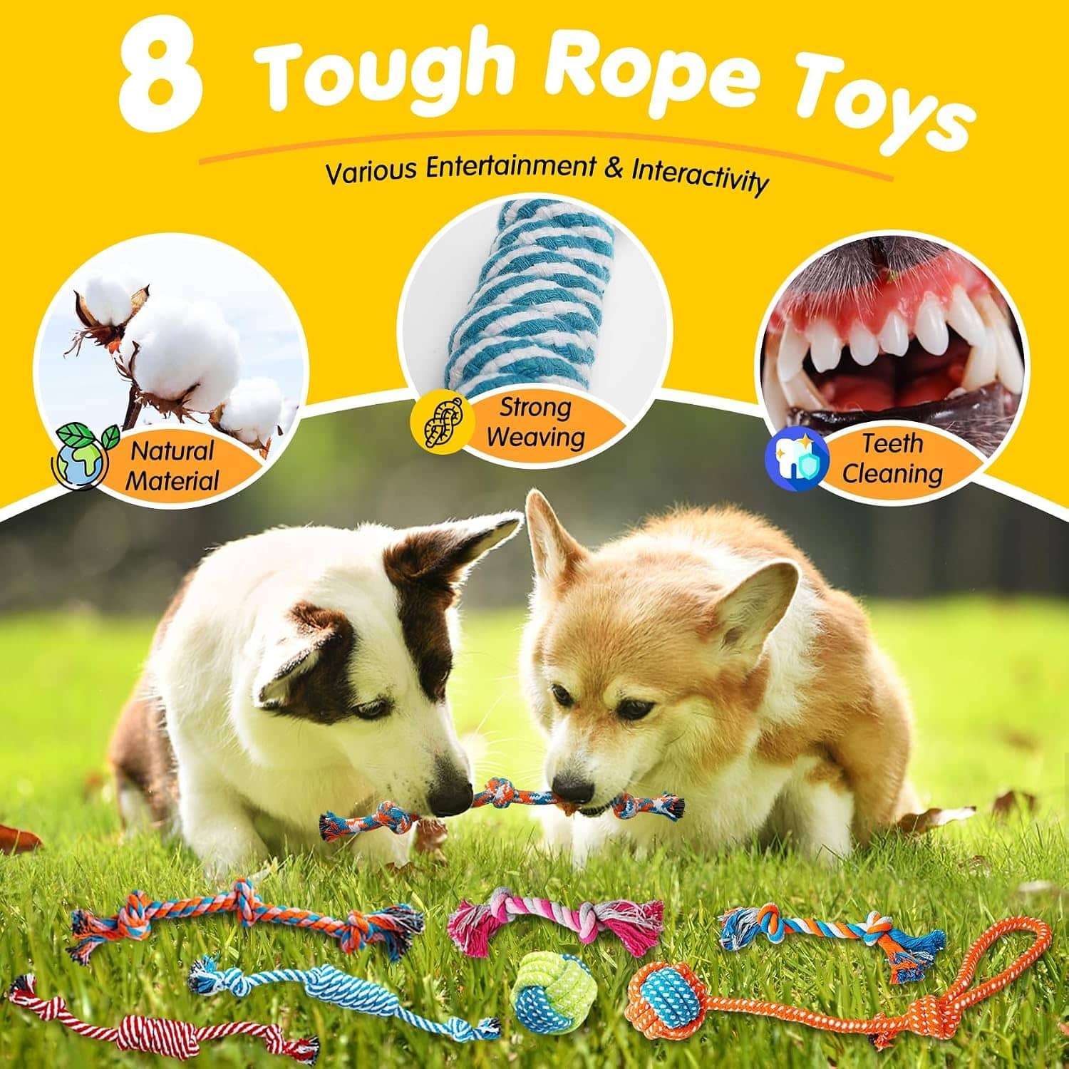 Juguetes Masticables con Cuerdas y Peluches para Perros 25 Piezas - Imagen 5