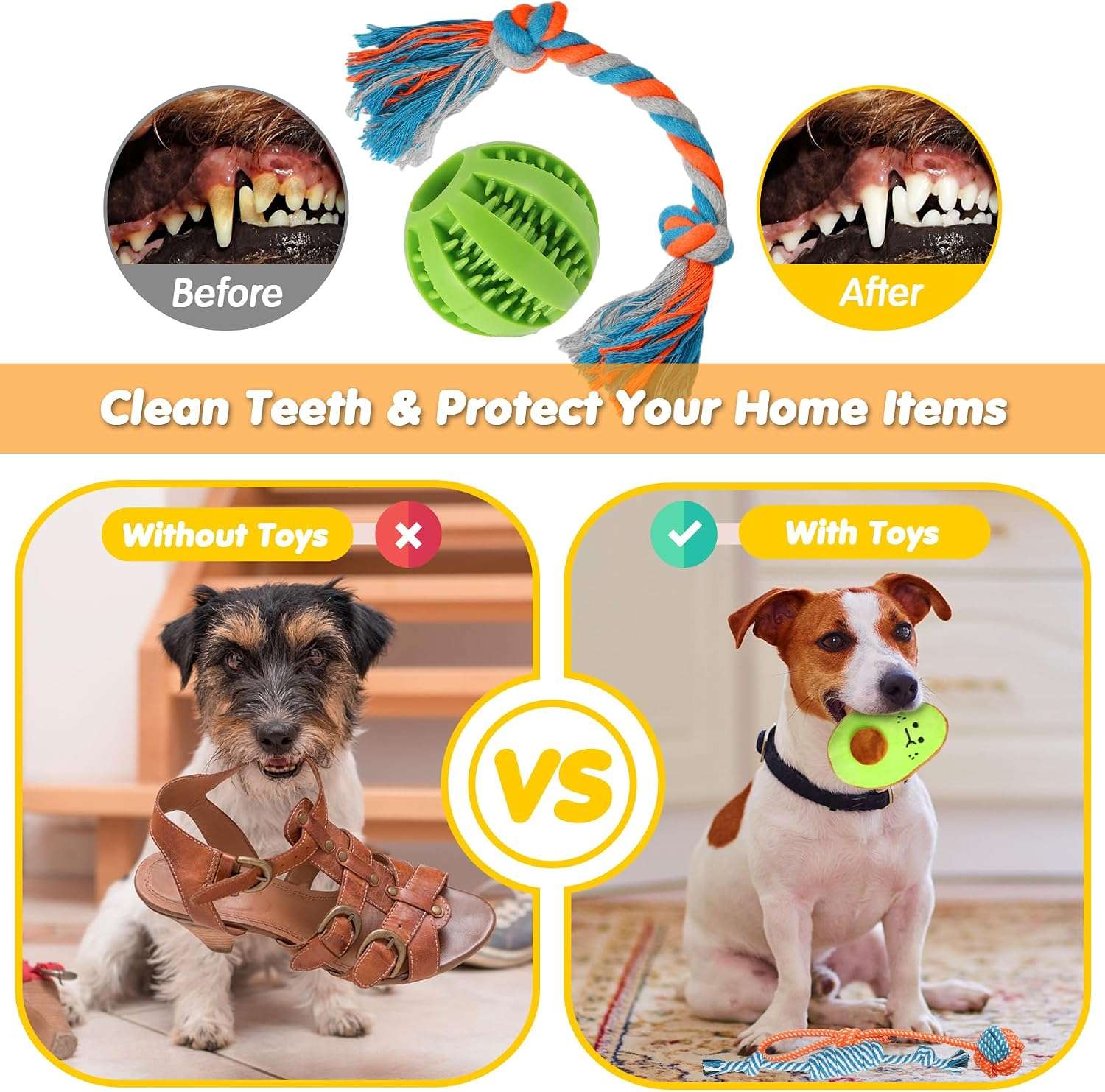 Juguetes Masticables con Cuerdas y Peluches para Perros 25 Piezas - Imagen 4