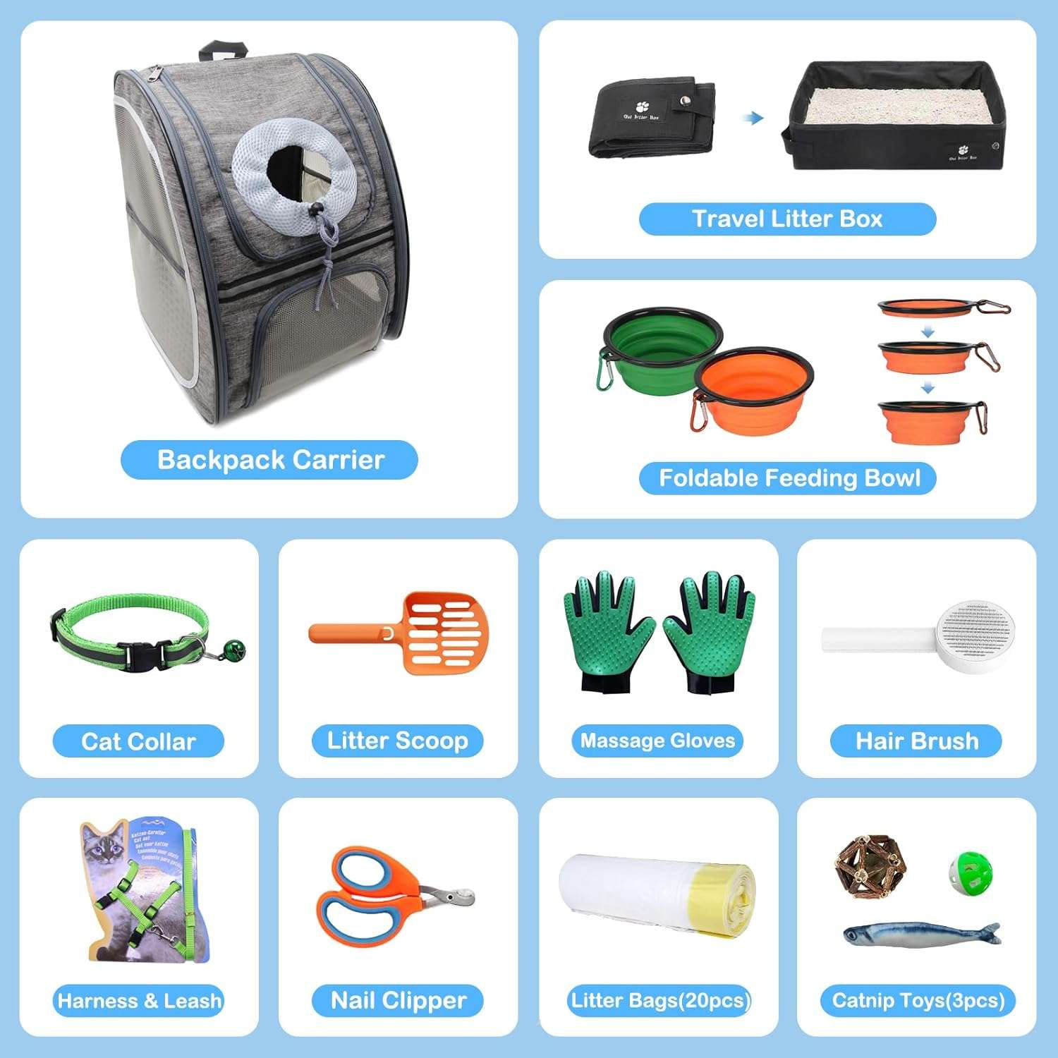 Kit de Cachorro para Gatos de 15 Piezas - Imagen 6