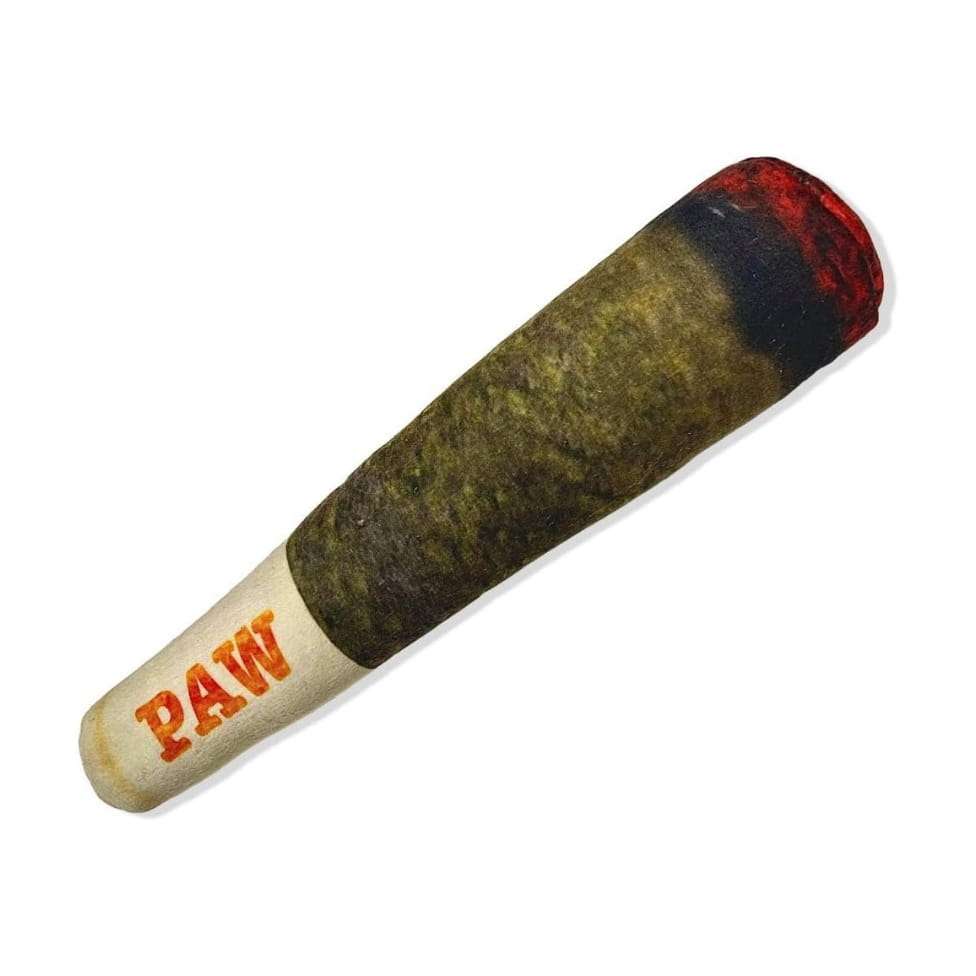 Juguete de peluche con sonido para perros en forma de cigarrillo divertido