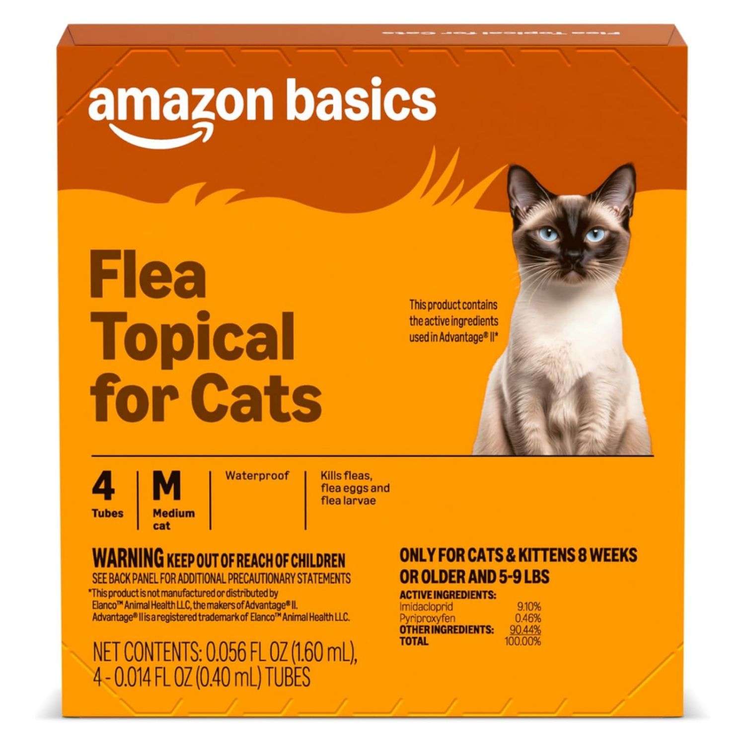 Tratamiento tópico antipulgas y larvas con Imidacloprid y Piriproxifeno para gatos.