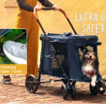 Coche Corral Cerrado para Mascotas con 4 Ruedas (60x78x102 cm) - Image 9