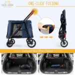 Coche Corral Cerrado para Mascotas con 4 Ruedas (60x78x102 cm) - Image 4