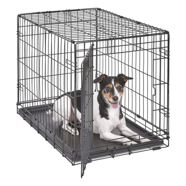 Jaula de Metal para Perros y Gatos - Bandeja Extraíble para Fácil Limpieza
