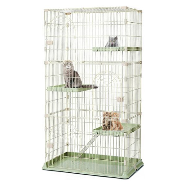Jaula Grande para Gatos - 3 Niveles y Espaciosa