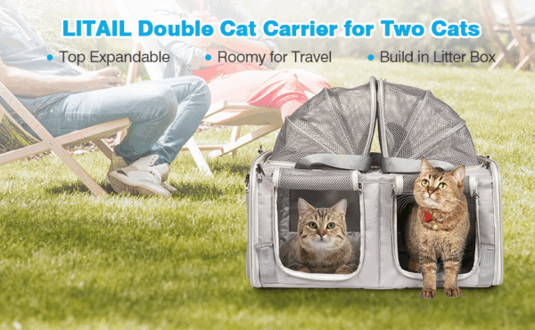 Transportador Expandible para Gatos con Arenero - 60x42x33 cm - Image 12