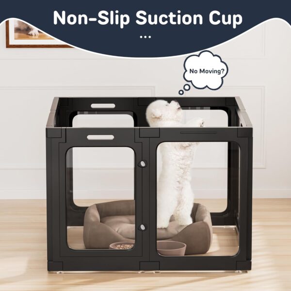 Corral de Acrílico para Perros y Gatos - Con Puerta de Acceso - Image 4
