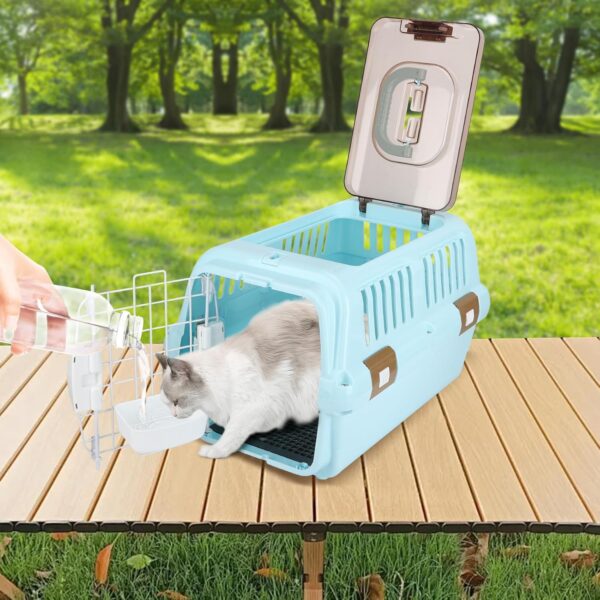 Jaula Transportadora Dura para Perros y Gatos con Doble Entrada, hasta 10 kg (50x30x35 cm) - Image 5