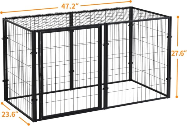 Jaula de Metal Grande para Perros y Gatos - 121x60x71 cm - Image 7