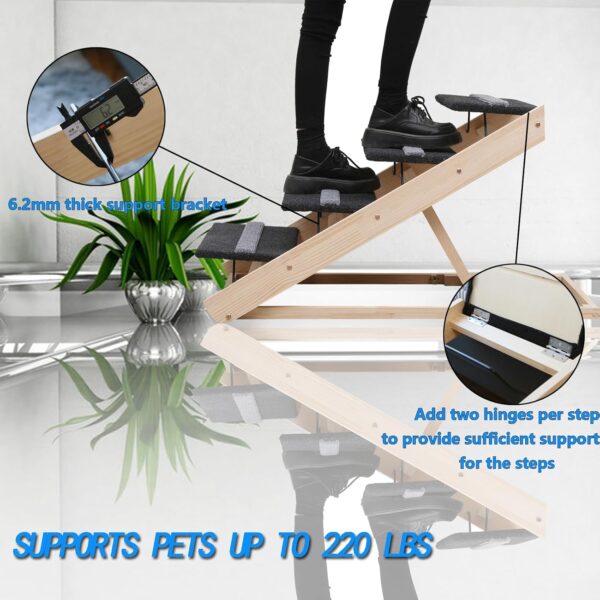 Rampa y Escalera 2 en 1 para Perros - Soporta hasta 100 kg (85x45x60 cm) - Image 5