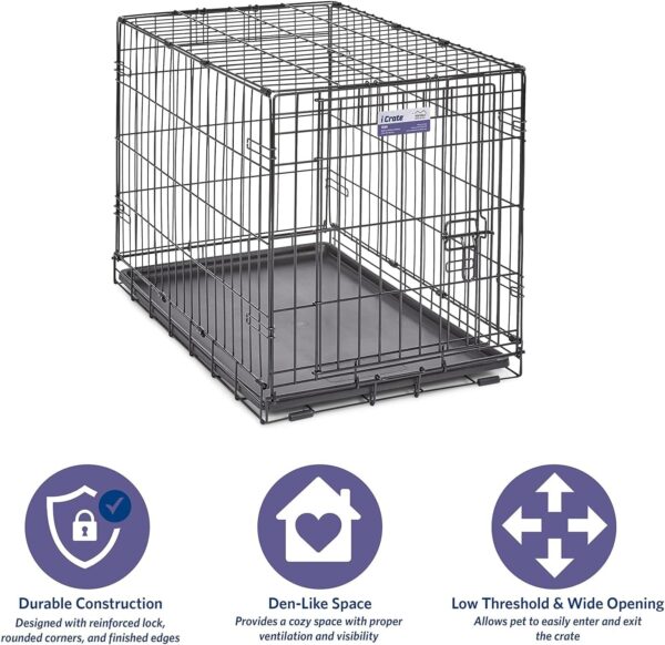 Jaula de Metal para Perros y Gatos - Bandeja Extraíble para Fácil Limpieza - Image 2