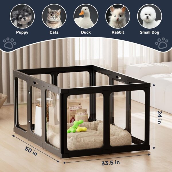 Corral de Acrílico para Perros y Gatos - Con Puerta de Acceso - Image 12