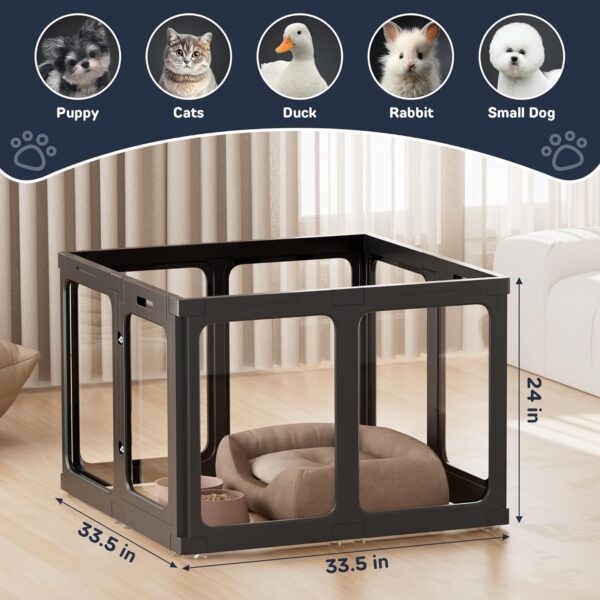 Corral de Acrílico para Perros y Gatos - Con Puerta de Acceso - Image 9
