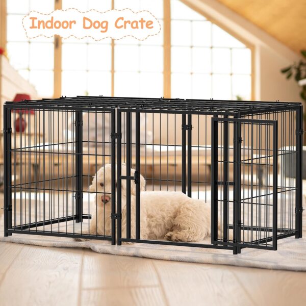 Jaula de Metal Grande para Perros y Gatos - 121x63x60 cm - Image 3
