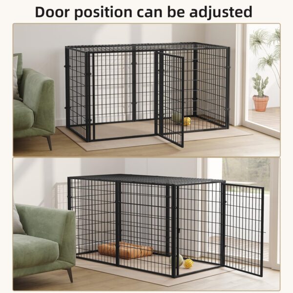 Jaula de Metal Grande para Perros y Gatos - 121x60x71 cm - Image 6
