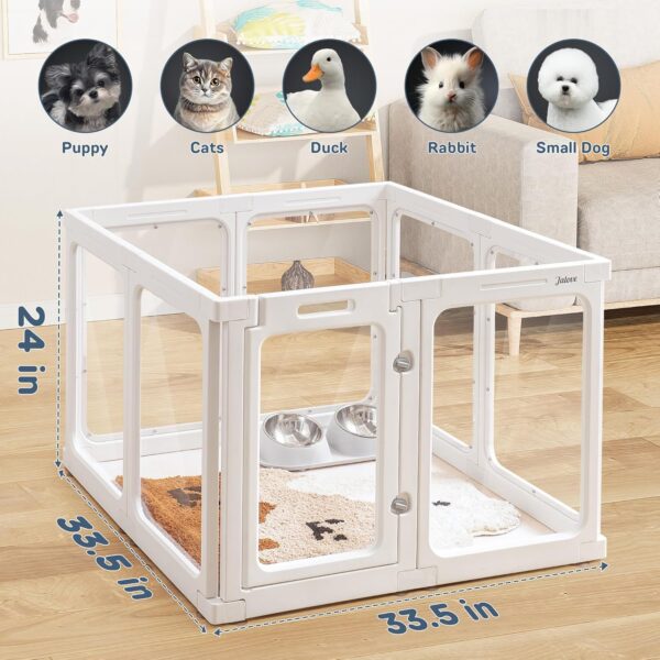 Corral de Acrílico para Perros y Gatos - Con Puerta de Acceso - Image 8