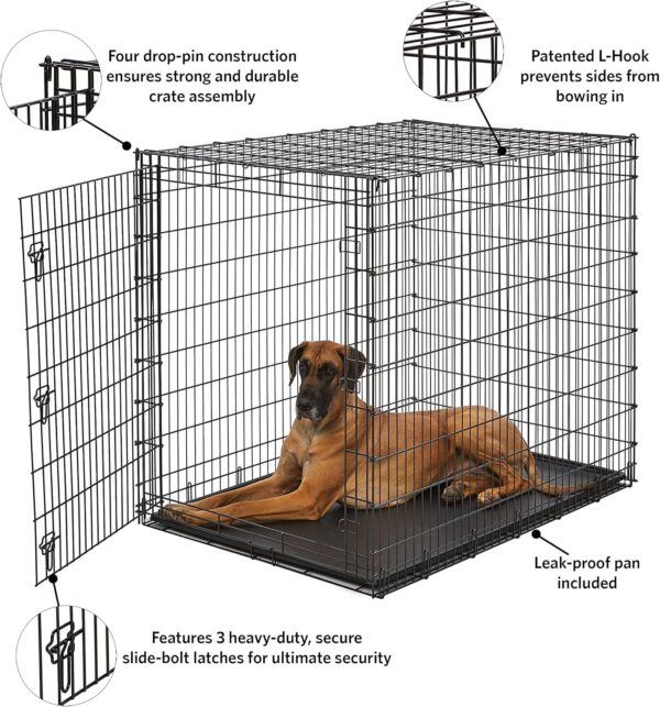 Jaula de Metal para Perros y Gatos - Bandeja Extraíble para Fácil Limpieza - Image 7