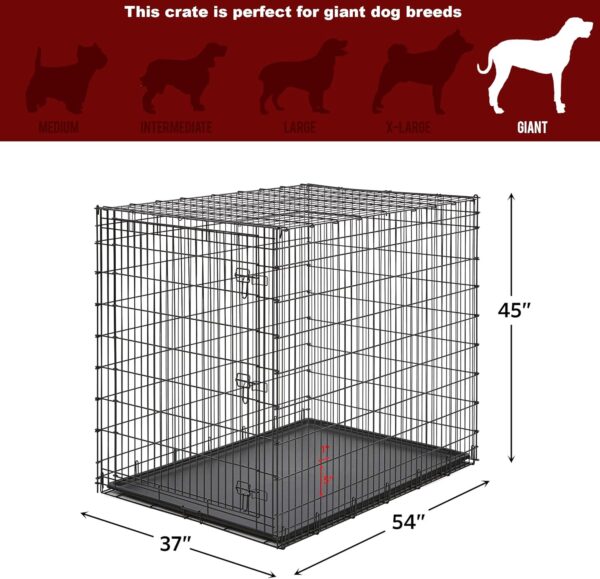 Jaula de Metal para Perros y Gatos - Bandeja Extraíble para Fácil Limpieza - Image 11