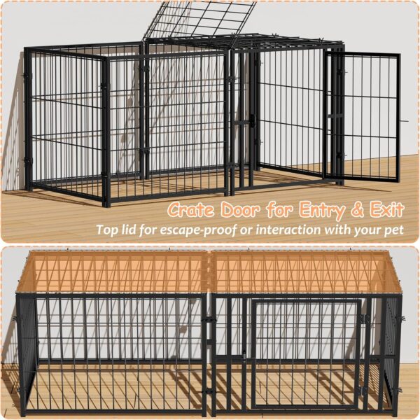 Jaula de Metal Grande para Perros y Gatos - 121x63x60 cm - Image 4