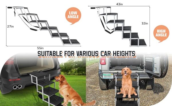 Escalera Portátil Antideslizante para Perros - Soporta hasta 90 kg (139x43x81 cm) - Image 10