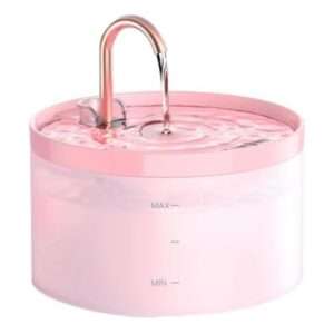 Fuente de agua para mascotas 2L con grifo. Bebedero con chorro de agua, ideal para perros y gatos que prefieren beber directamente del grifo.
