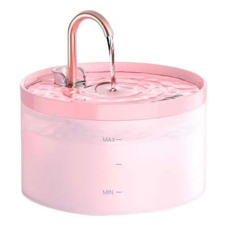 Fuente de agua para mascotas 2L con grifo. Bebedero con chorro de agua, ideal para perros y gatos que prefieren beber directamente del grifo.