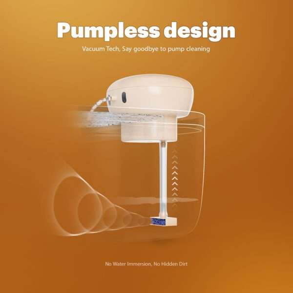 Fuente de agua inalámbrica para mascotas 3L. Bebedero con sensor de movimiento y bandeja de acero inoxidable, ideal para perros y gatos.