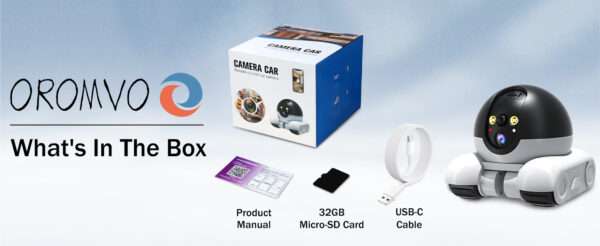 Cámara robot móvil 1080P para el hogar, monitor Wi-Fi para bebés, perros y gatos.