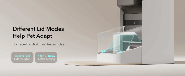 Comedero automático para gatos con etiqueta inteligente, Wi-Fi Dual Band, capacidad 3 litros.