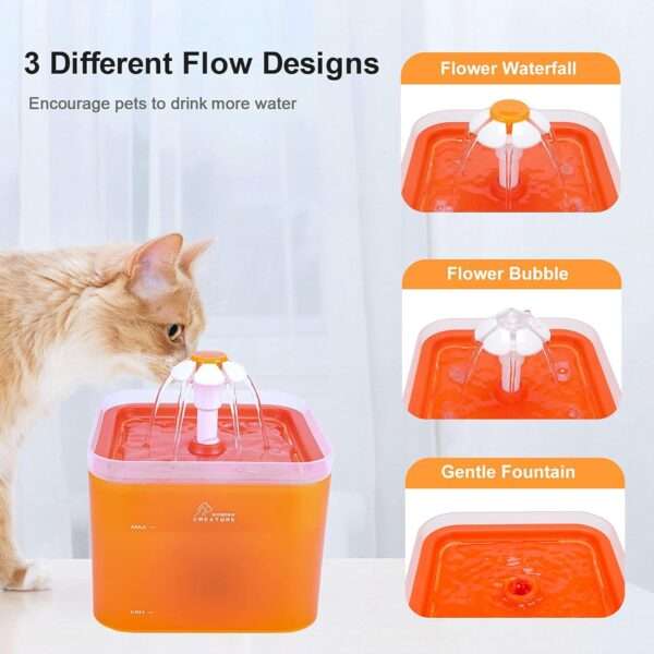 Fuente de agua de 2L para perros y gatos. Bebedero básico y fiable, ideal para mantener a las mascotas hidratadas con agua fresca.