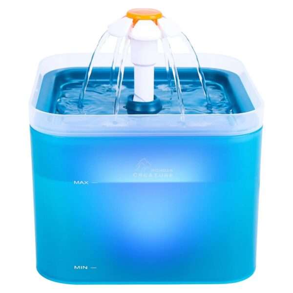 Fuente de agua de 2L para perros y gatos. Bebedero básico y fiable, ideal para mantener a las mascotas hidratadas con agua fresca.