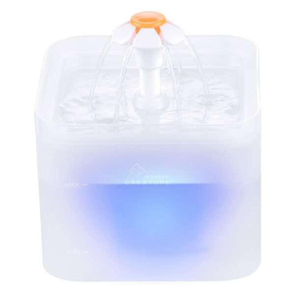 Fuente de agua de 2L para perros y gatos. Bebedero básico y fiable, ideal para mantener a las mascotas hidratadas con agua fresca.