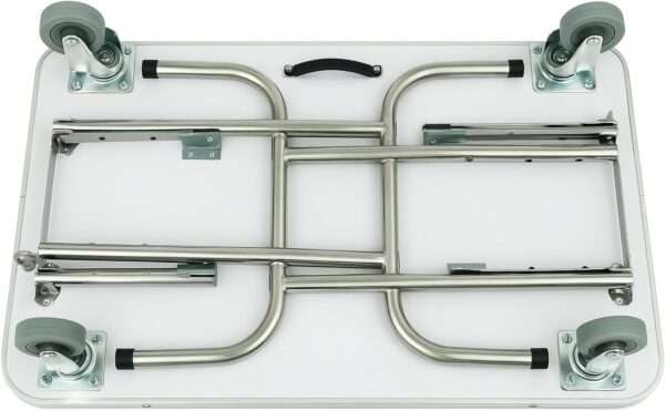 Mesa de peluquería canina con altura ajustable, ideal para aseo profesional, medidas 96x181x49 cm.
