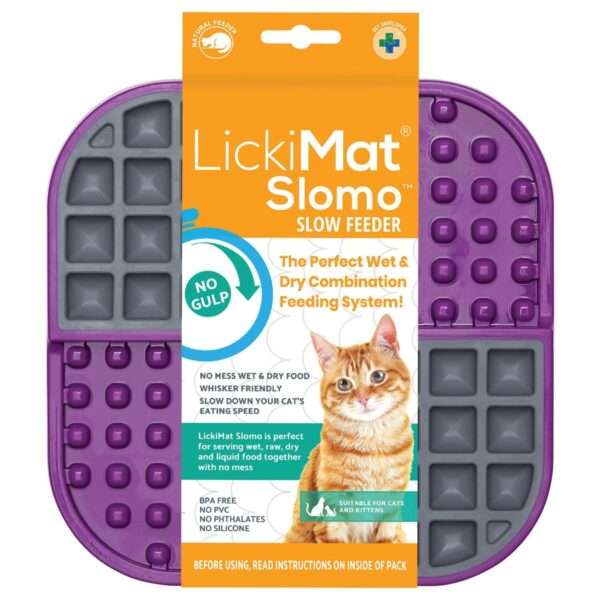 Tapete para lamer para gatos, ideal para alimentos, yogur y mantequilla de maní. Ayuda a reducir la ansiedad.