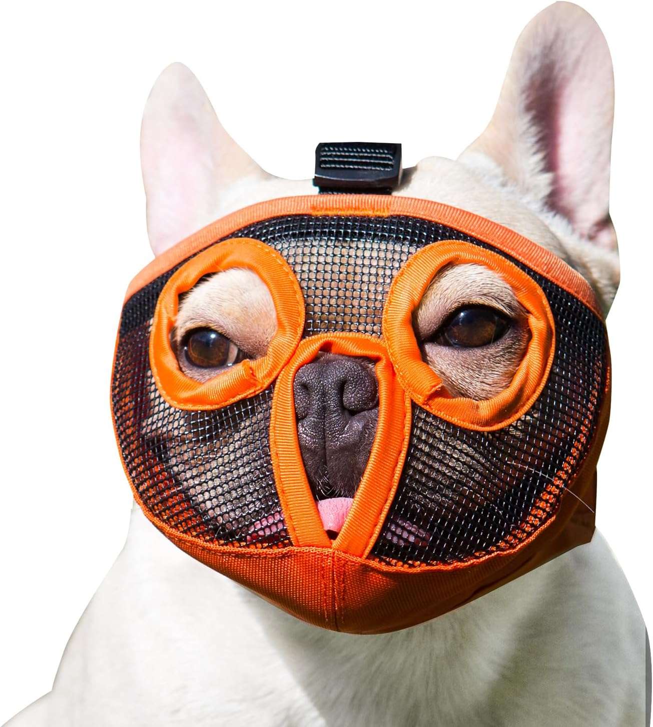 Bozal de Malla Transpirable para Perros de Hocico Corto | Bozal Antimordidas y Antiladridos - Imagen 12