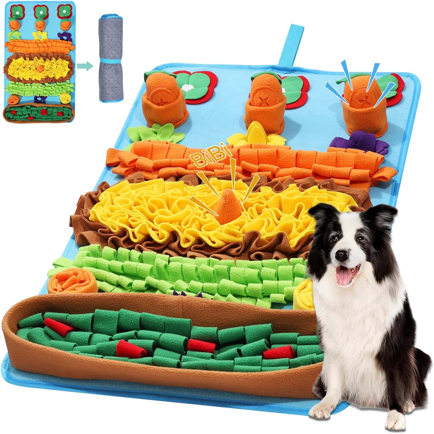 Alfombrilla de olfateo para perros grandes. Es un juguete que fomenta la estimulación mental y la alimentación lenta.